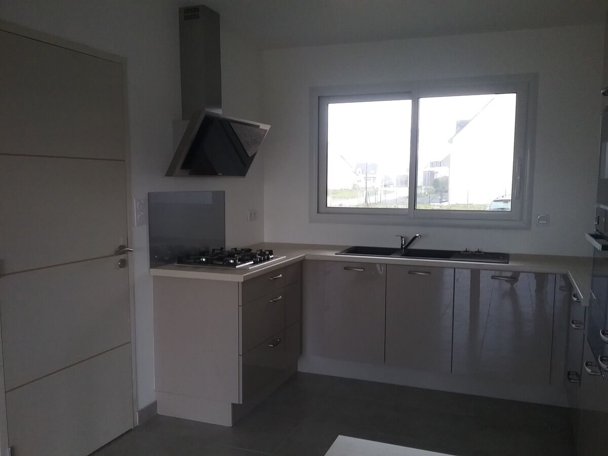 Rénovation cuisine équipée sur mesure Light Grege Majestic Brillant