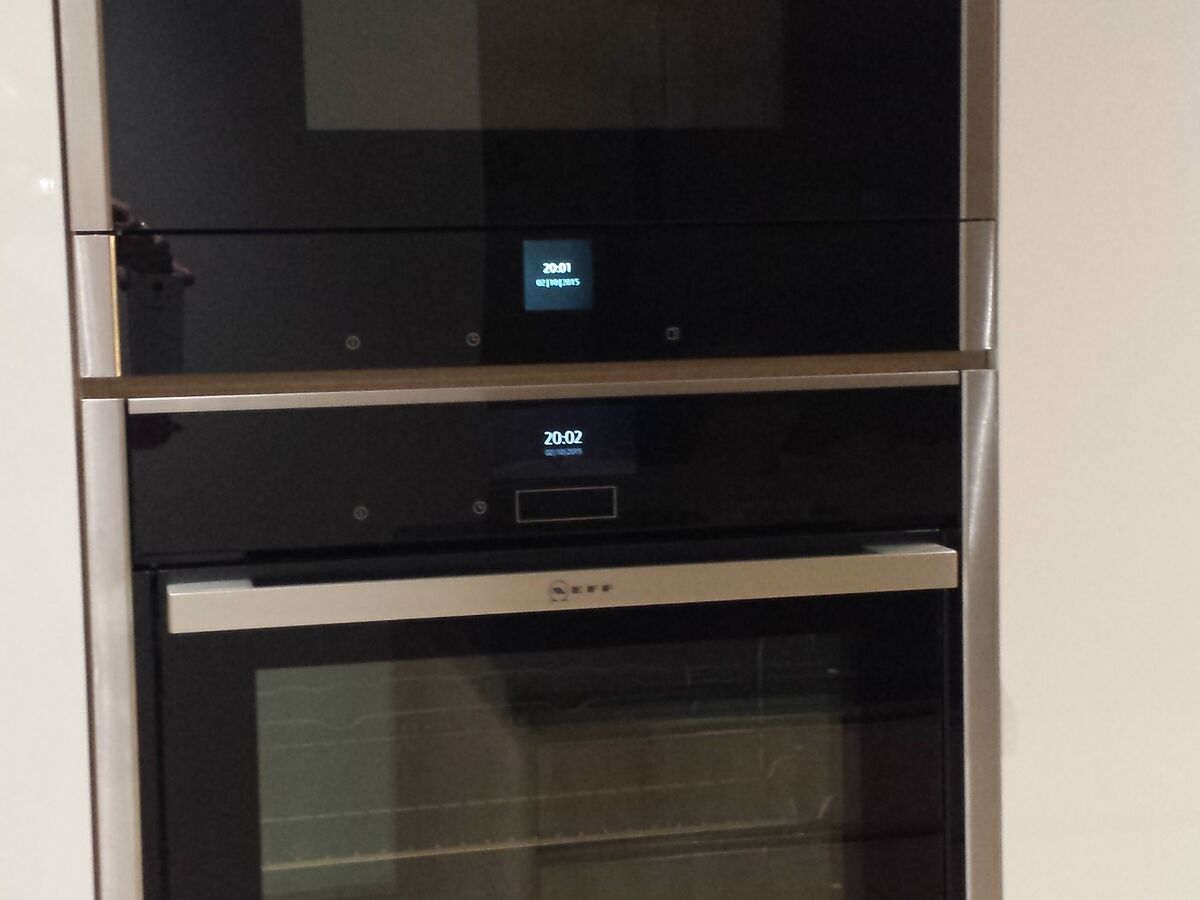 Cuisine avant-après sur mesure Trend + Chêne timber et Light Blanc brillant