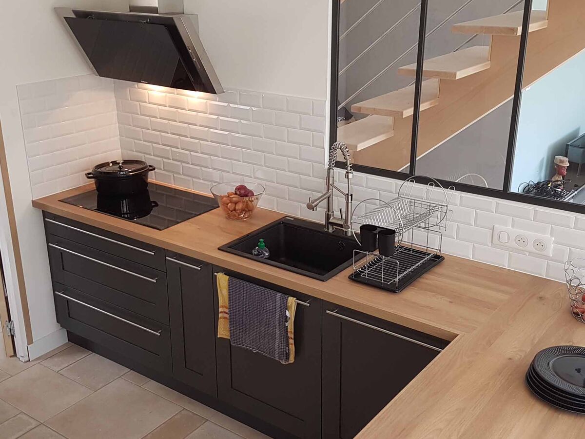 Cuisine avant-après sur mesure Trend Cube Ombre soft