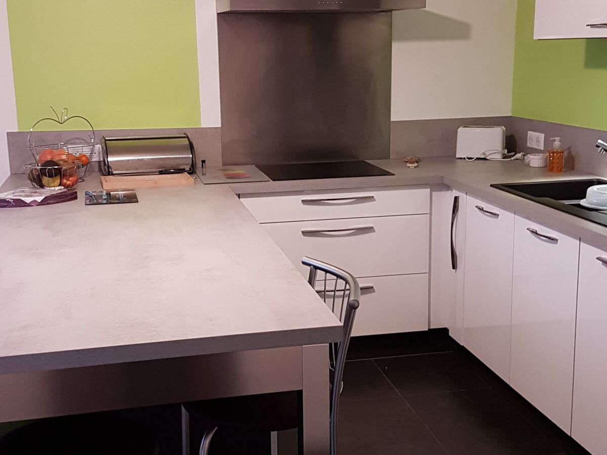 Cuisine avant-après sur mesure Light Blanc brillant