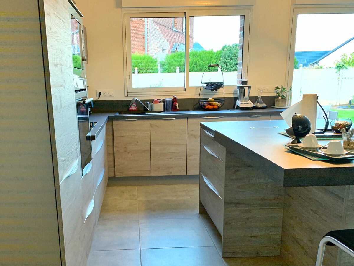 Rénovation cuisine équipée sur mesure LABEL Chêne Sable Synchrone