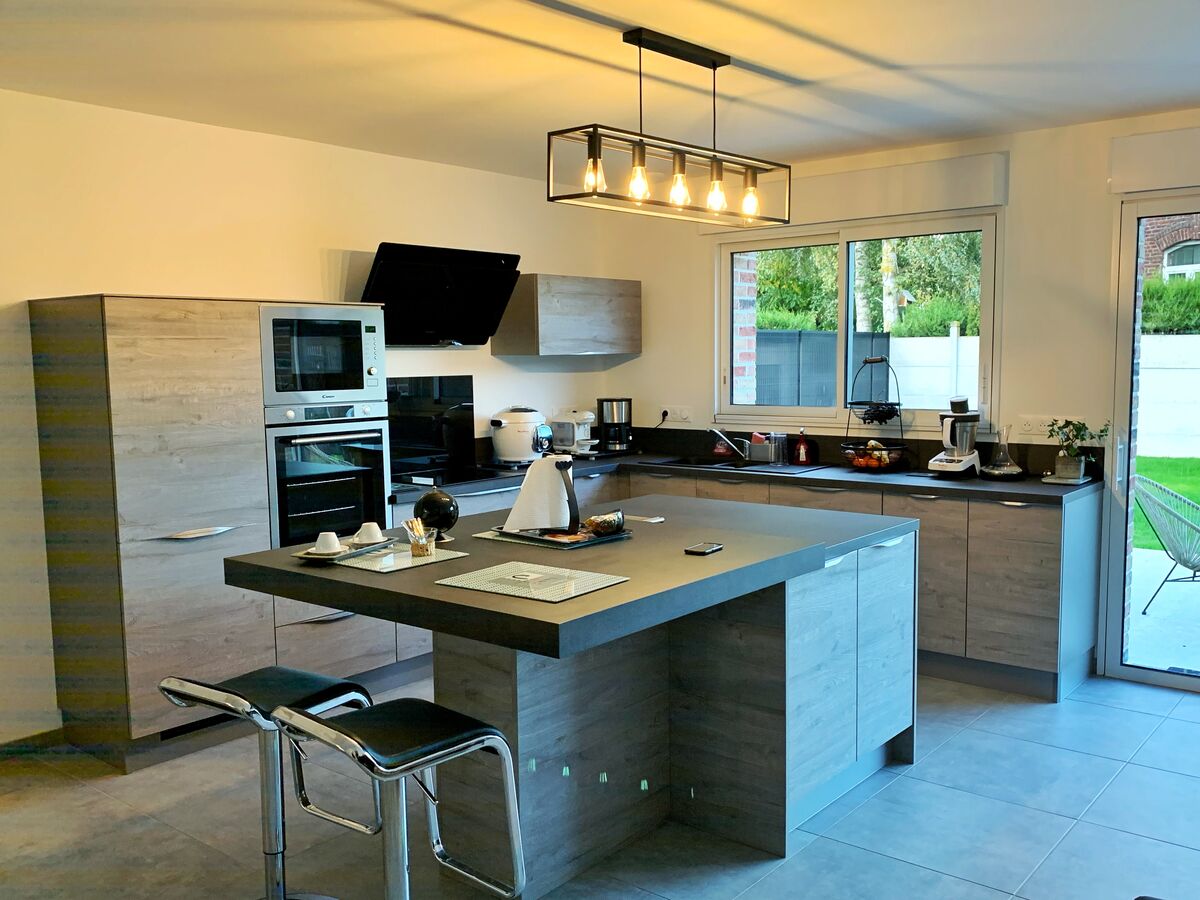 Cuisine avant-après sur mesure LABEL Chêne Sable Synchrone