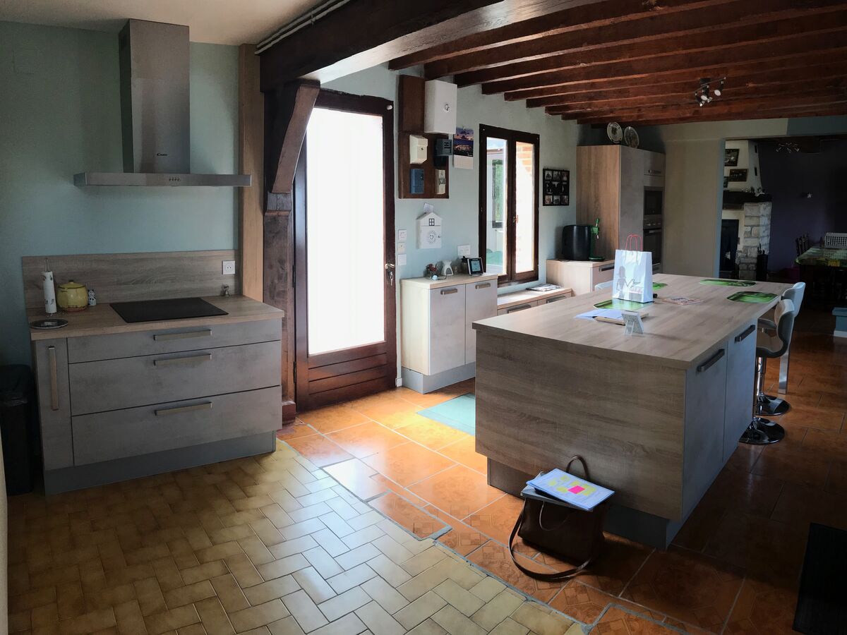 Rénovation cuisine équipée sur mesure Vega Béton Clair