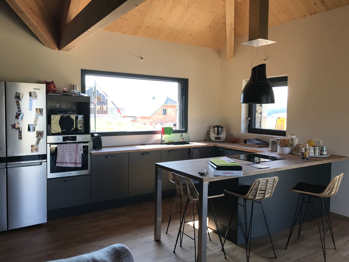 Cuisine avant-après sur mesure Label Métal Brossé