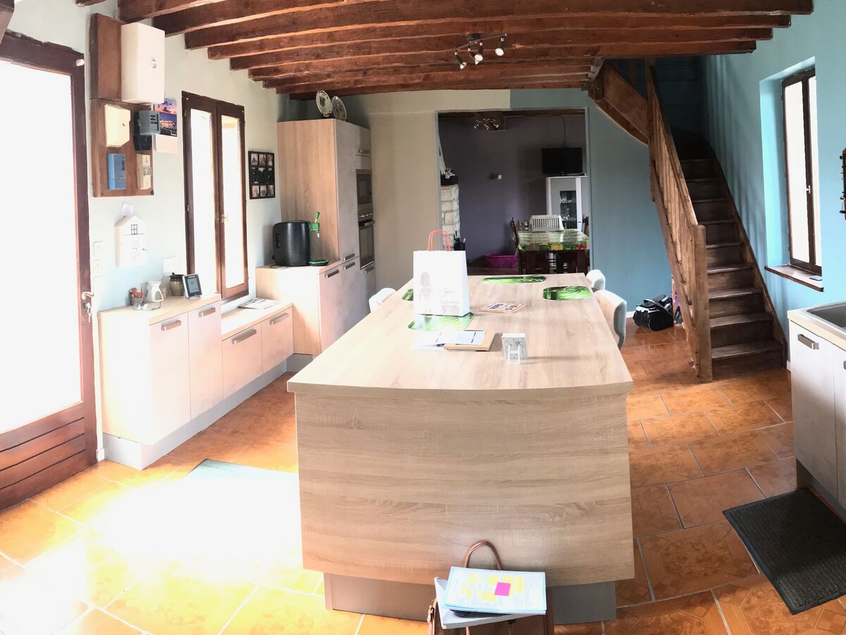 Cuisine avant-après sur mesure Vega Béton Clair