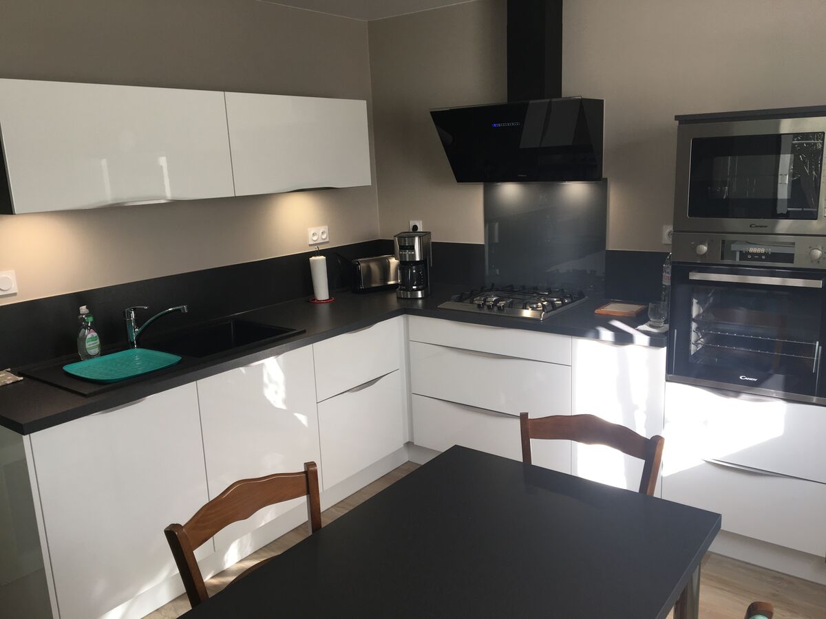 Cuisine avant-après sur mesure Light Blanc Brillant