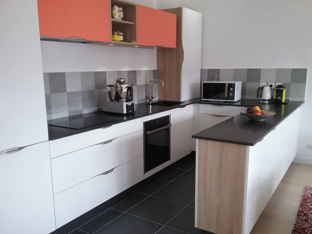 Cuisine équipée sur mesure Light Blanc brillant