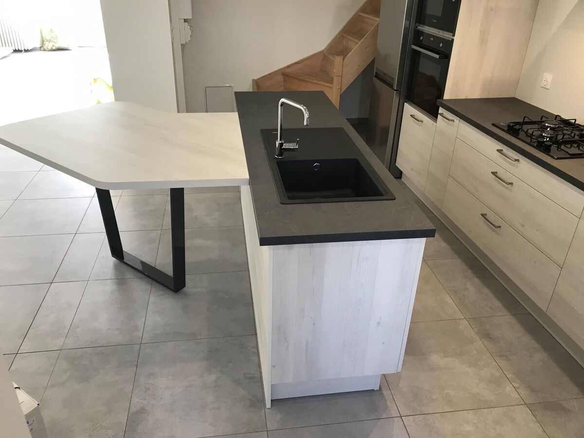 Cuisine avant-après sur mesure TREND Artic Wood