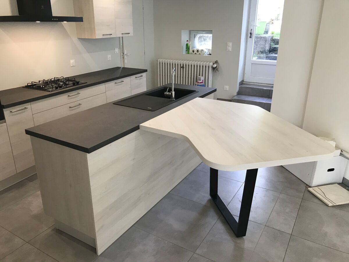 Cuisine avant-après sur mesure TREND Artic Wood