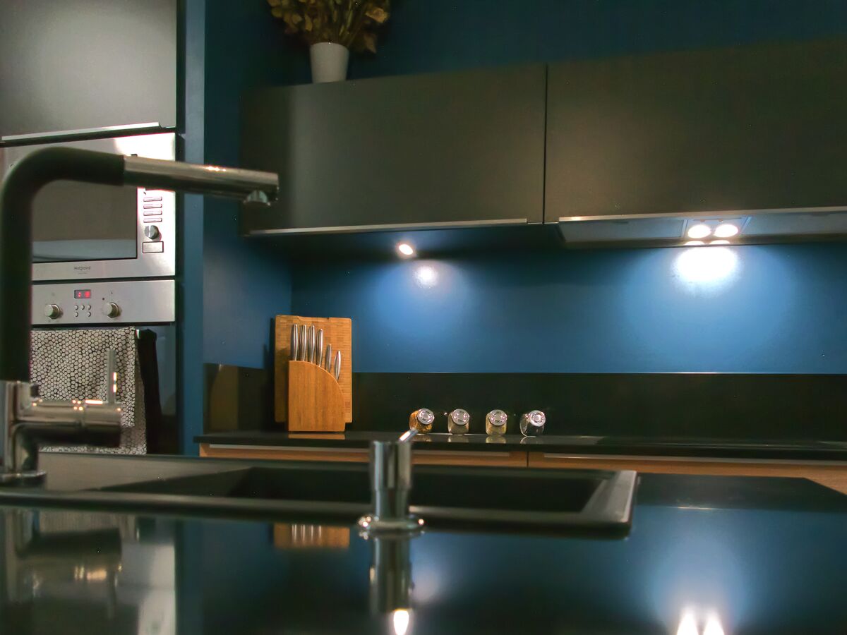 Rénovation cuisine équipée sur mesure Trend Ombre Soft et Chêne Honey