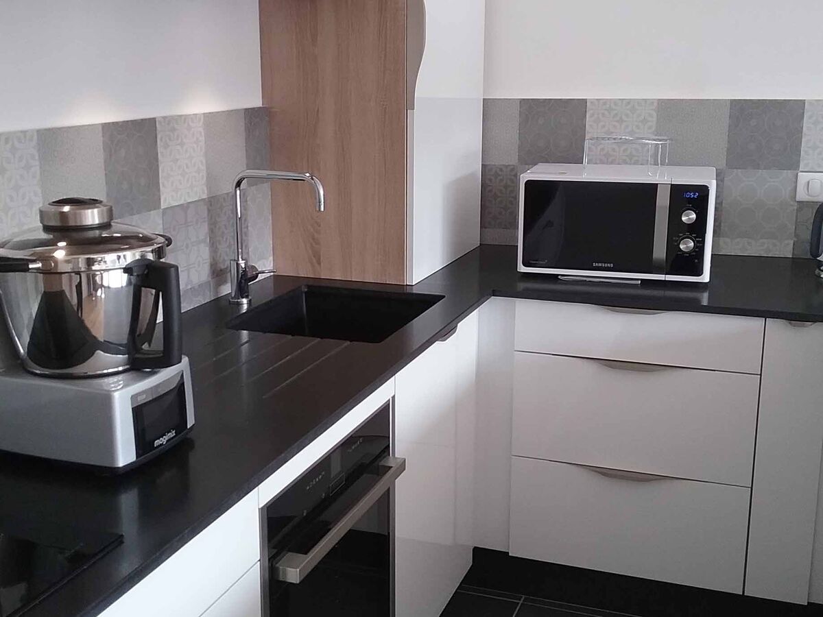 Cuisine avant-après sur mesure Light Blanc brillant