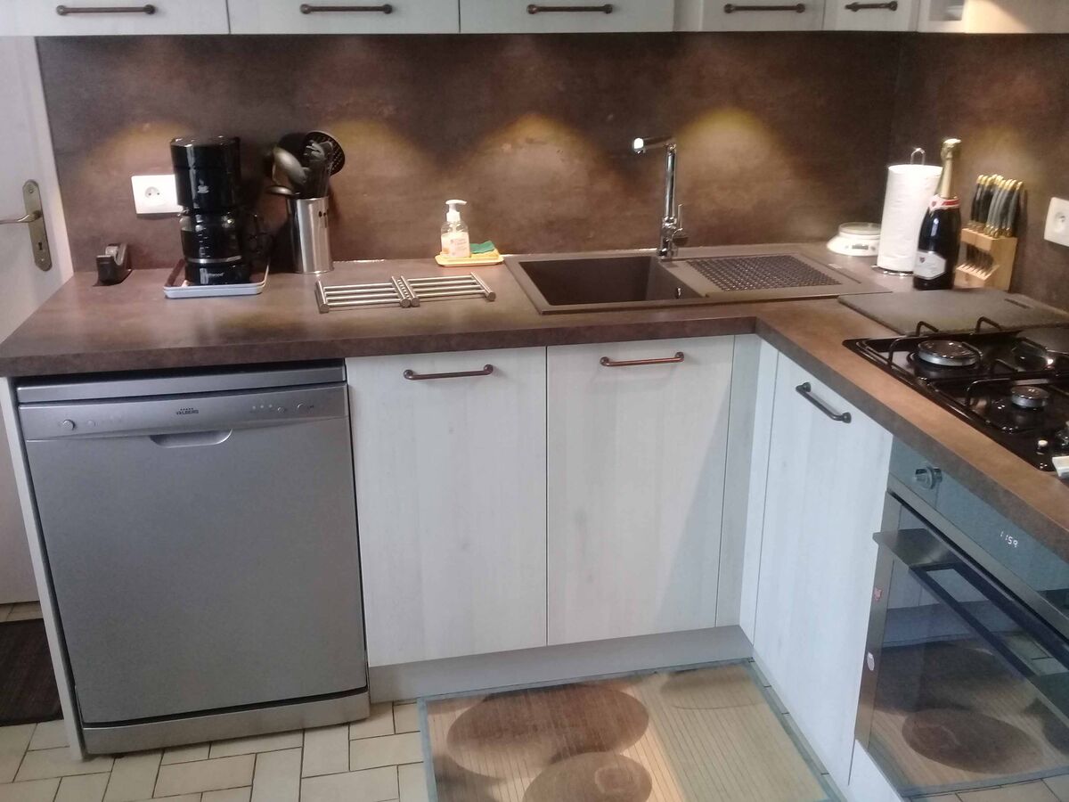 Cuisine avant-après sur mesure Trend + Soft Grey et Trend + Artic wood