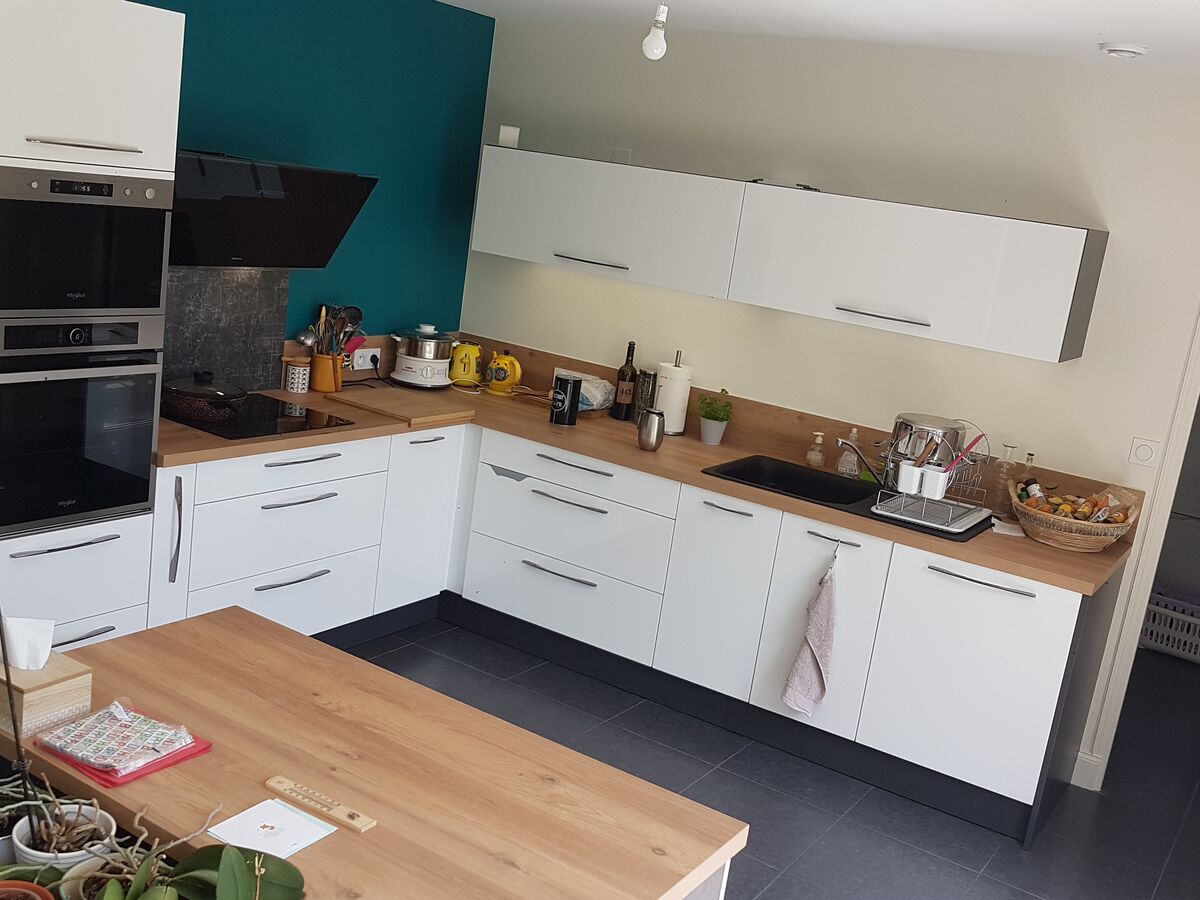 Rénovation cuisine équipée sur mesure Light Blanc Brillant