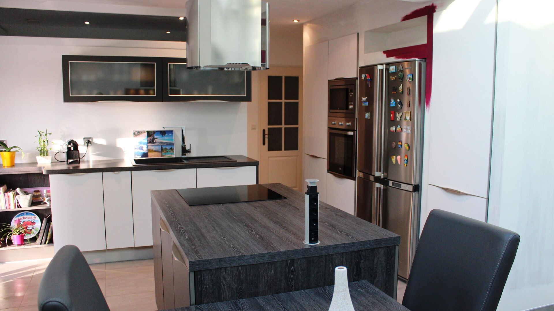 Cuisine équipée sur mesure Trend + Blanc Mat et Trend + Ombre soft