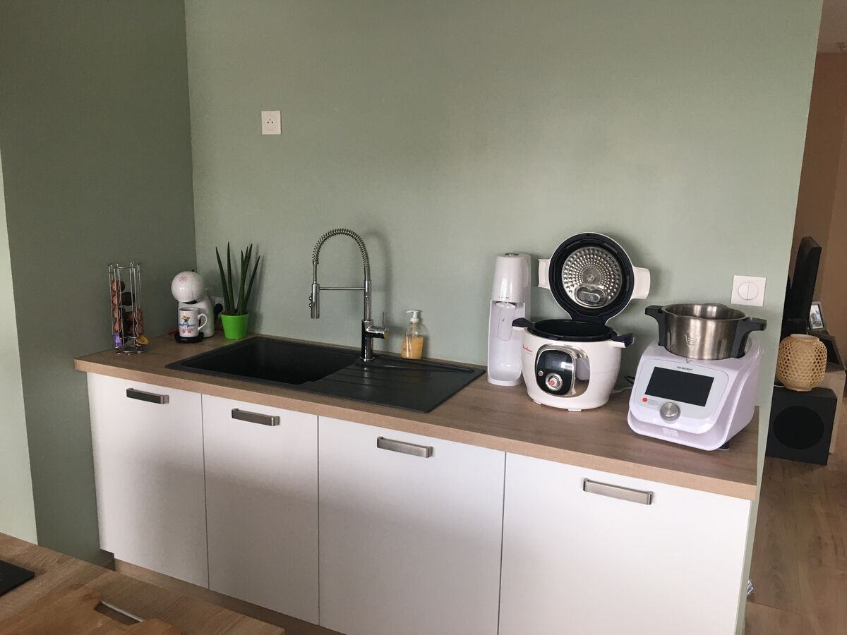 Cuisine avant-après sur mesure Light Blanc Brillant