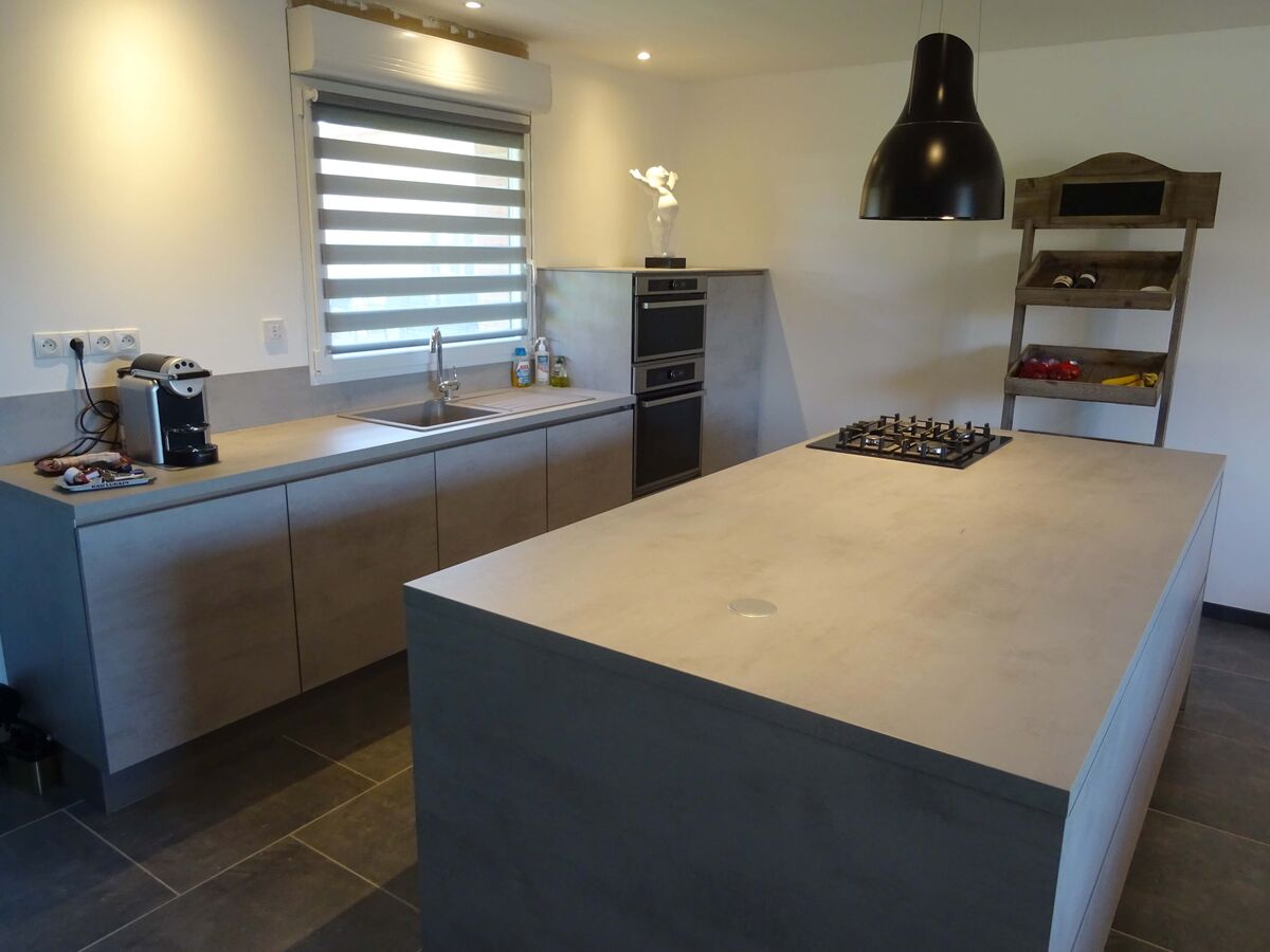 Rénovation cuisine sur mesure Label Béton clair