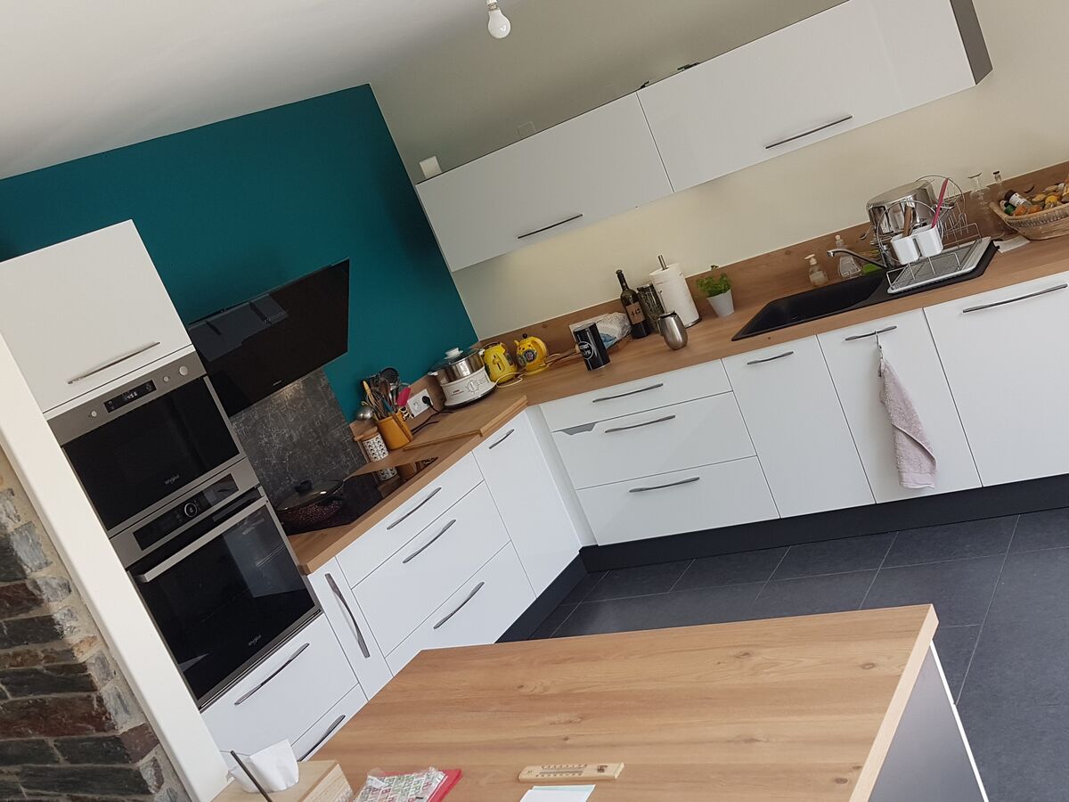 Cuisine avant-après sur mesure Light Blanc Brillant