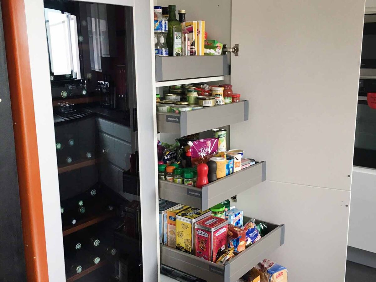 Cuisine avant-après sur mesure Pure Brillant Blanc Brillant