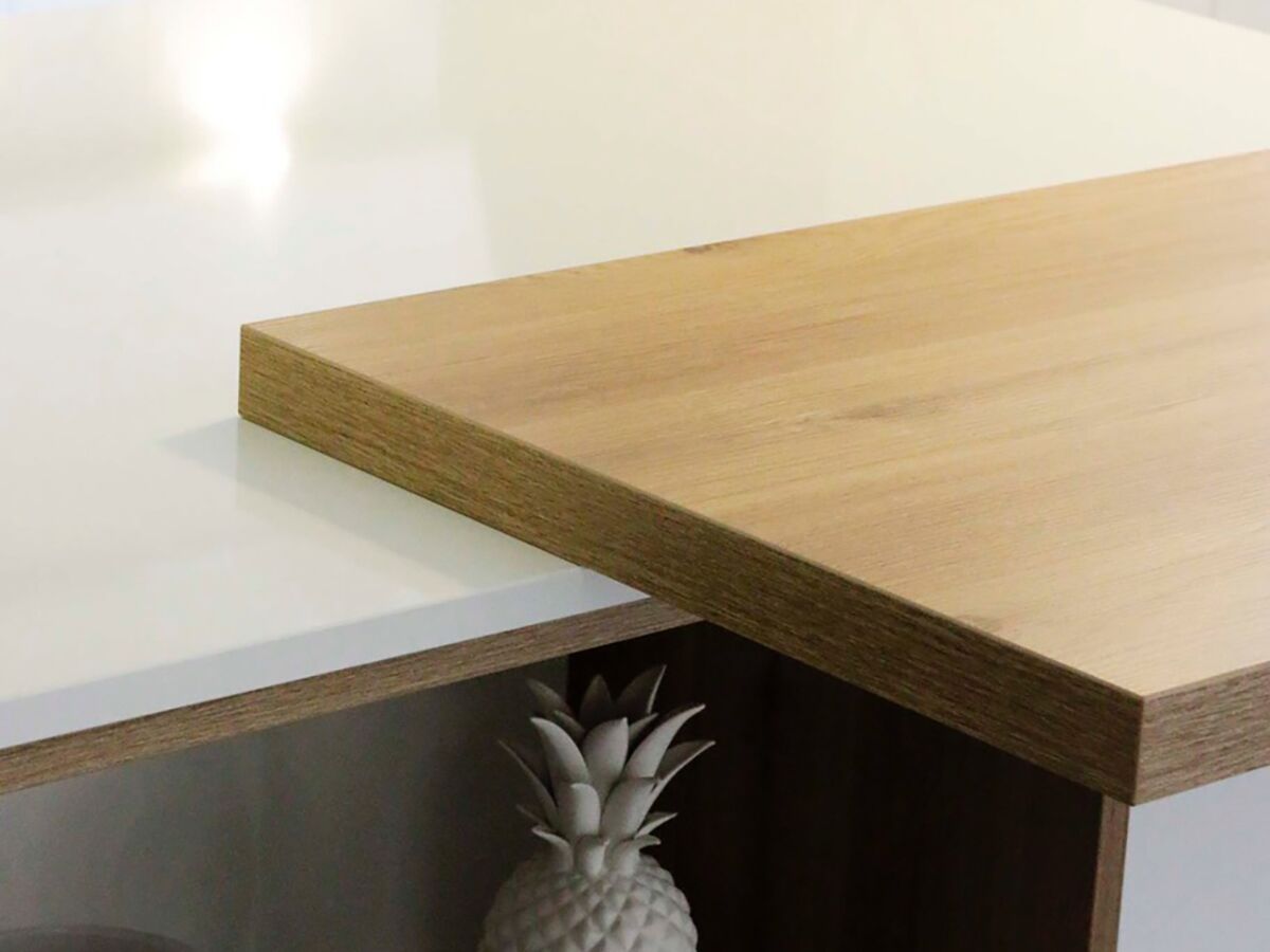 Cuisine avant-après sur mesure Light Blanc Brillant