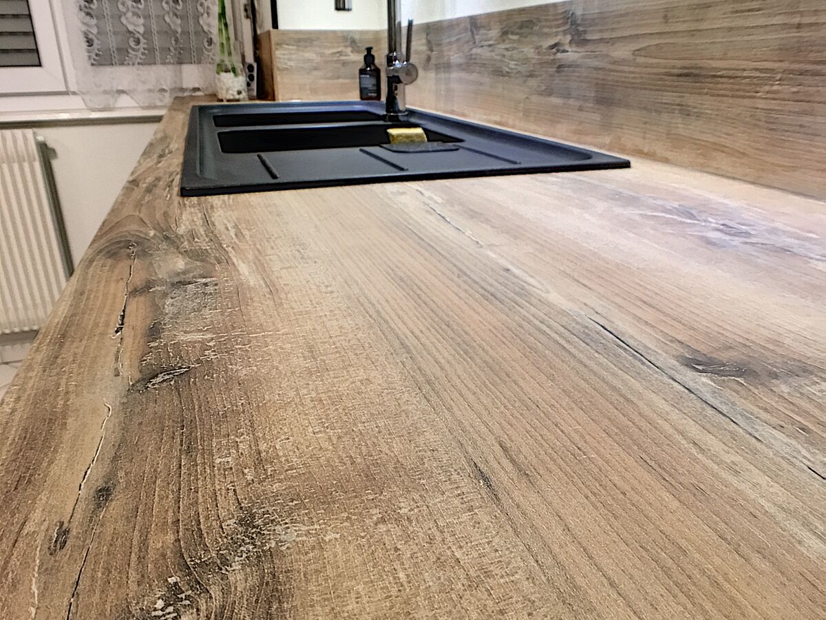 Cuisine avant-après sur mesure Label Métal brossé