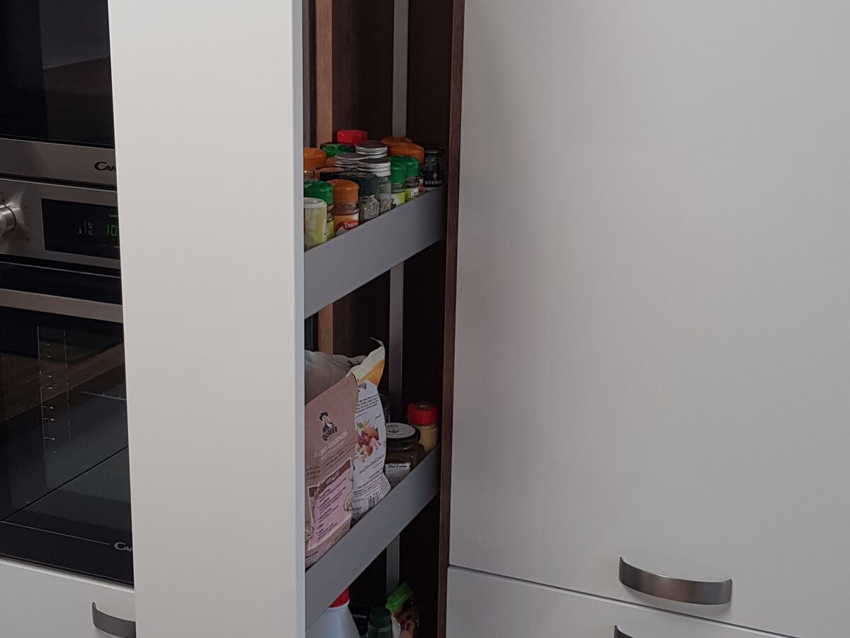 Cuisine avant-après sur mesure Light Blanc Brillant & Trend Blanc Mat