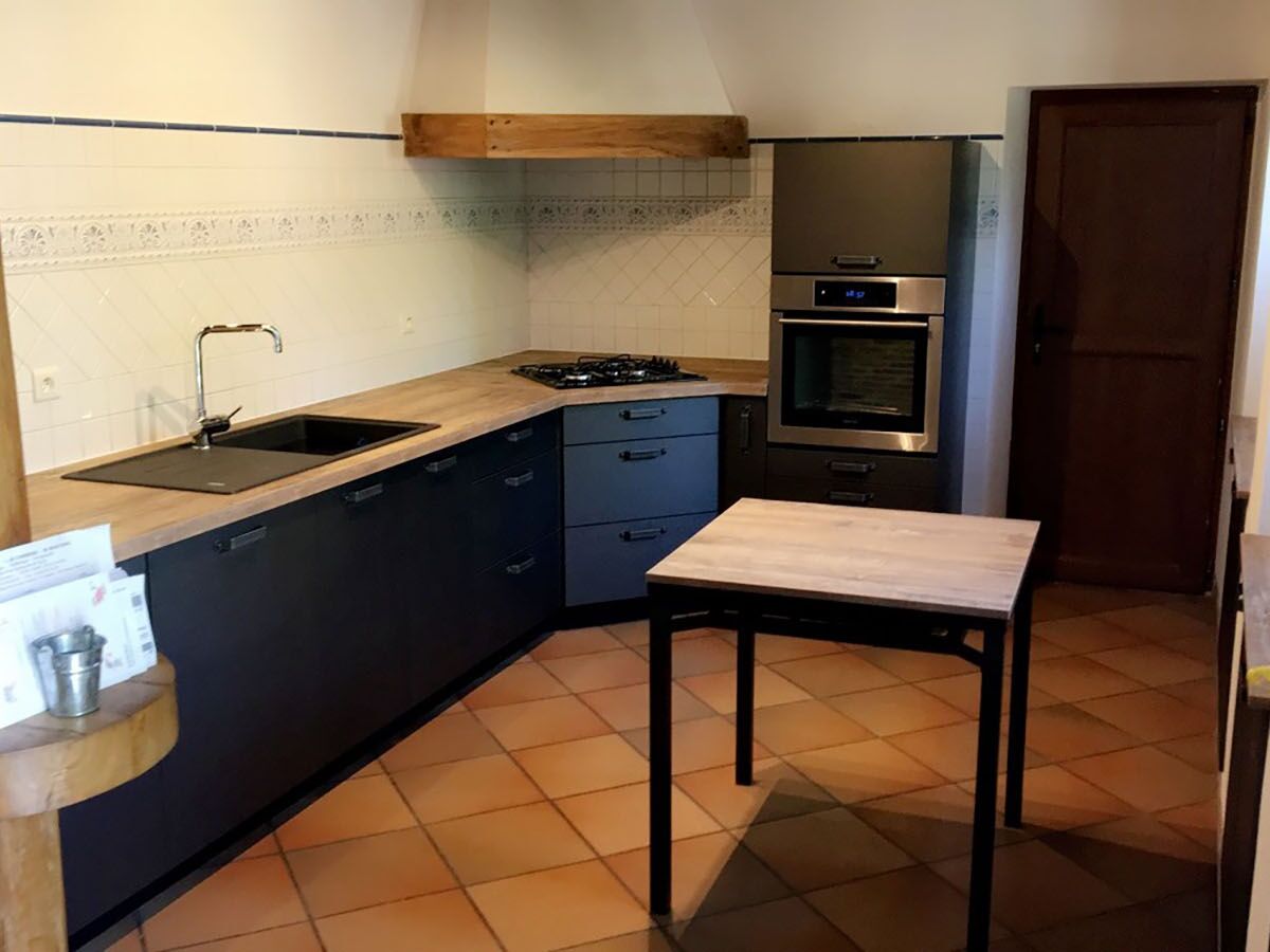 Cuisine équipée sur mesure Label Métal Brossé