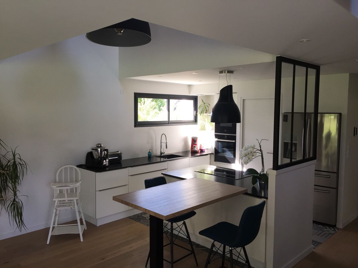 Cuisine équipée sur mesure Color Laqué blanc