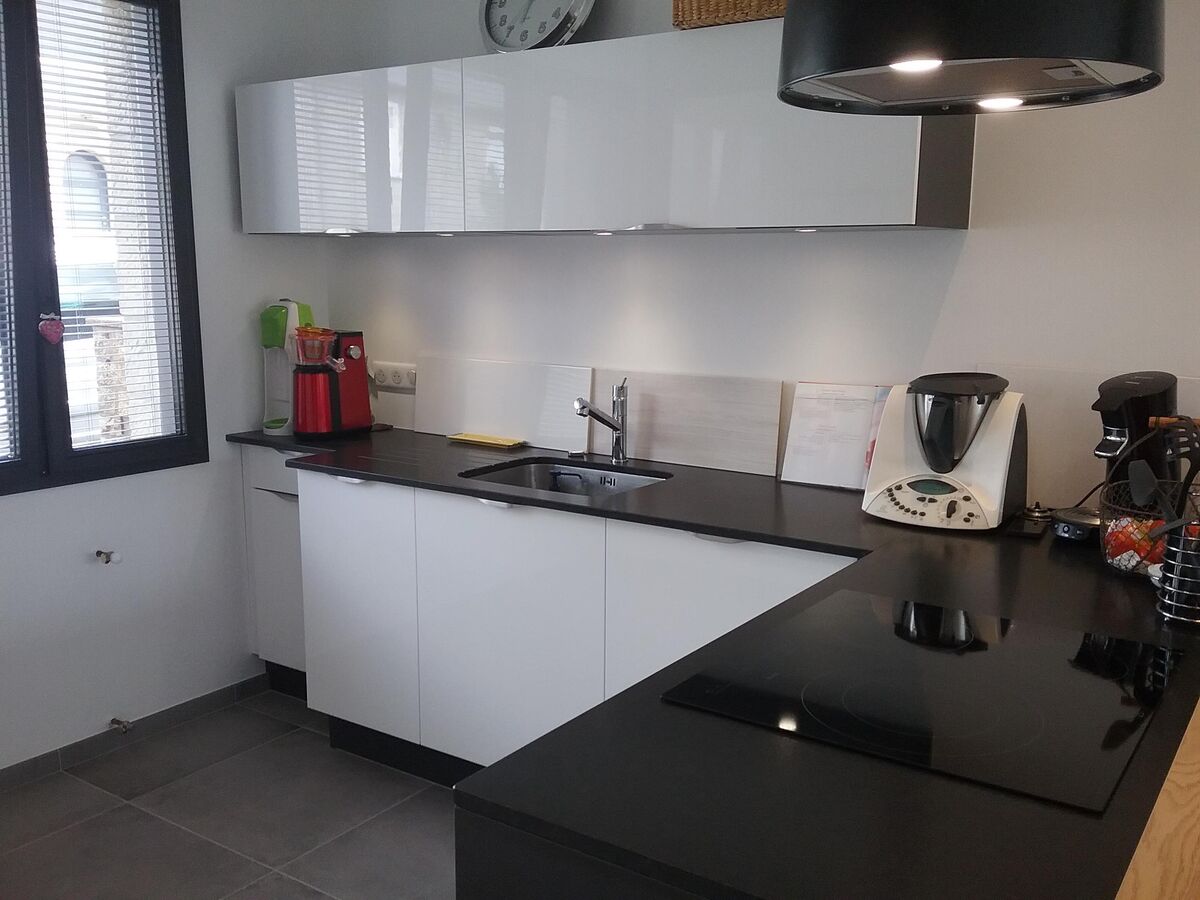 Cuisine avant-après sur mesure Light Blanc Brillant