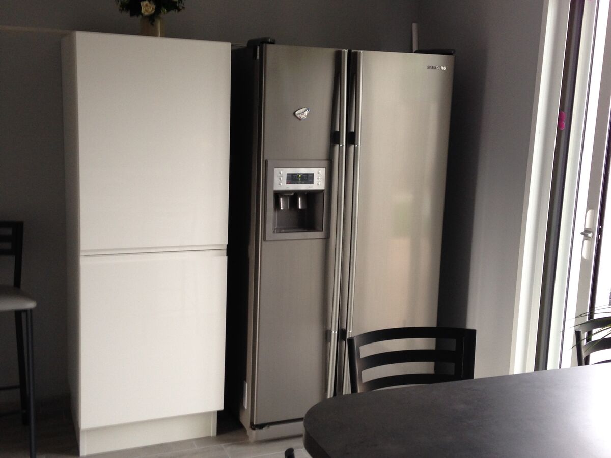 Cuisine avant-après sur mesure Pure Brillant Blanc Brillant