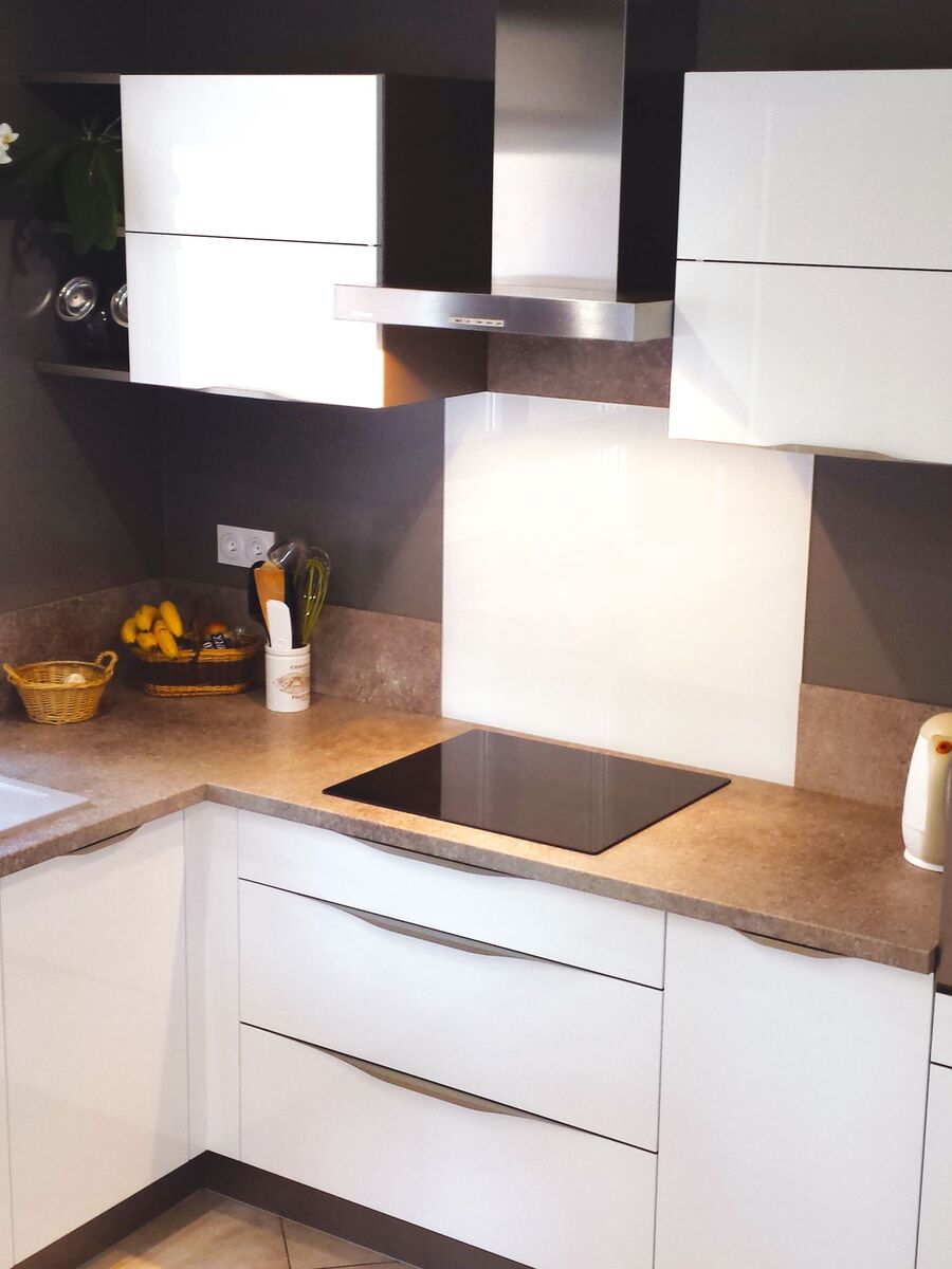 Cuisine équipée sur mesure Light Blanc brillant