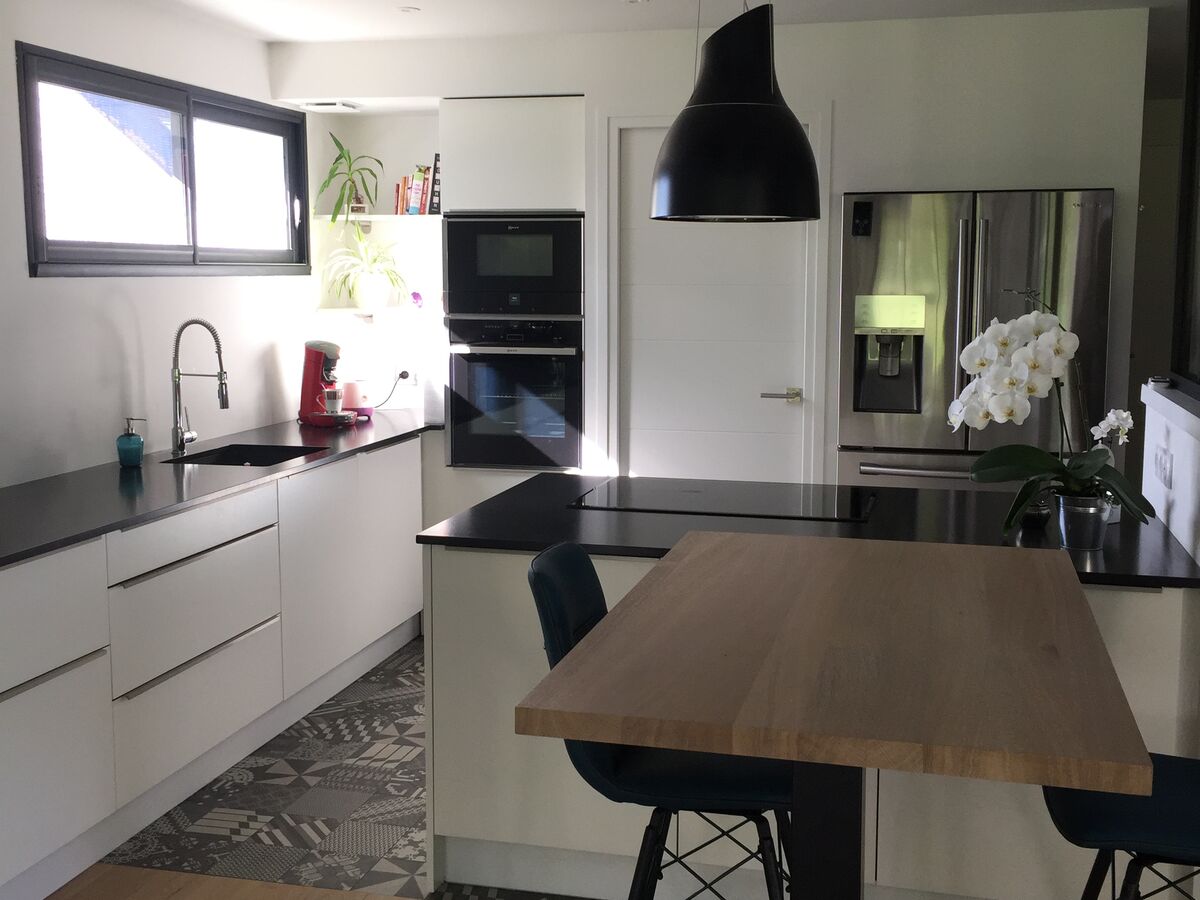 Rénovation cuisine sur mesure Color Laqué blanc