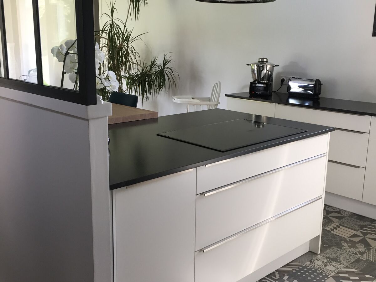 Cuisine avant-après sur mesure Color Laqué blanc