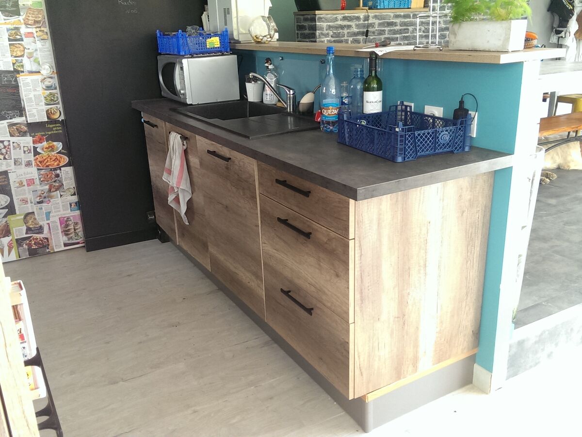 Cuisine avant-après sur mesure Trend + Winoka