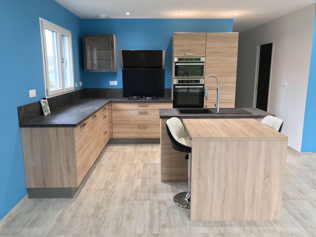 Rénovation cuisine équipée sur mesure Trend Plus Chêne Timber