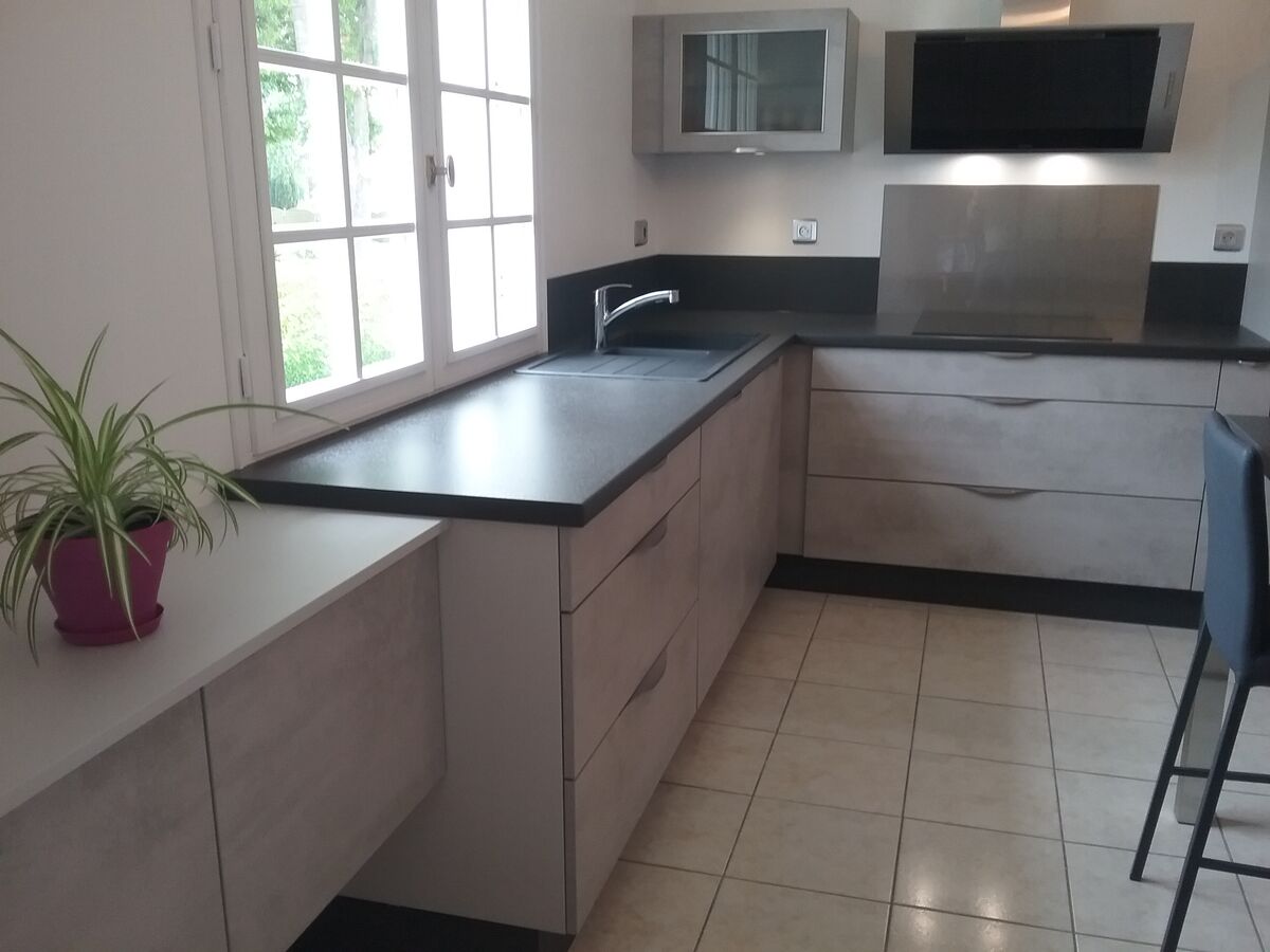 Cuisine avant-apres sur mesure Label Béton Clair