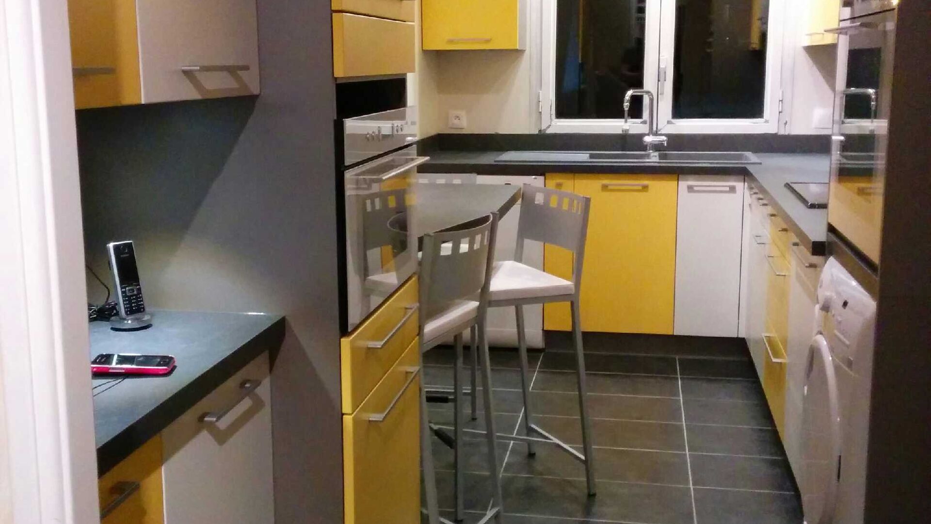 Cuisine équipée sur mesure Color Laqué blanc