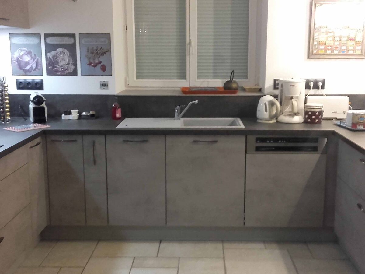 Cuisine avant-après sur mesure Label Béton Clair