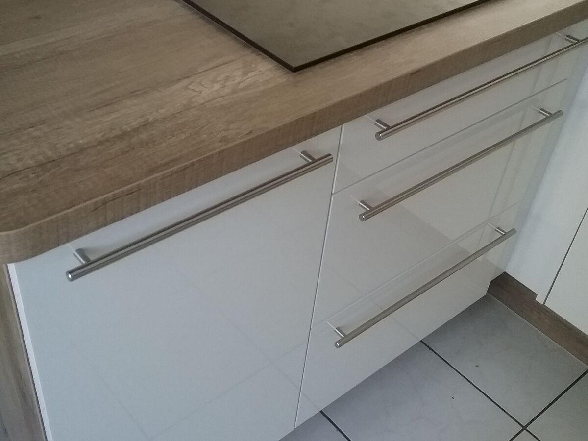 Cuisine avant-après sur mesure Light Blanc brillant