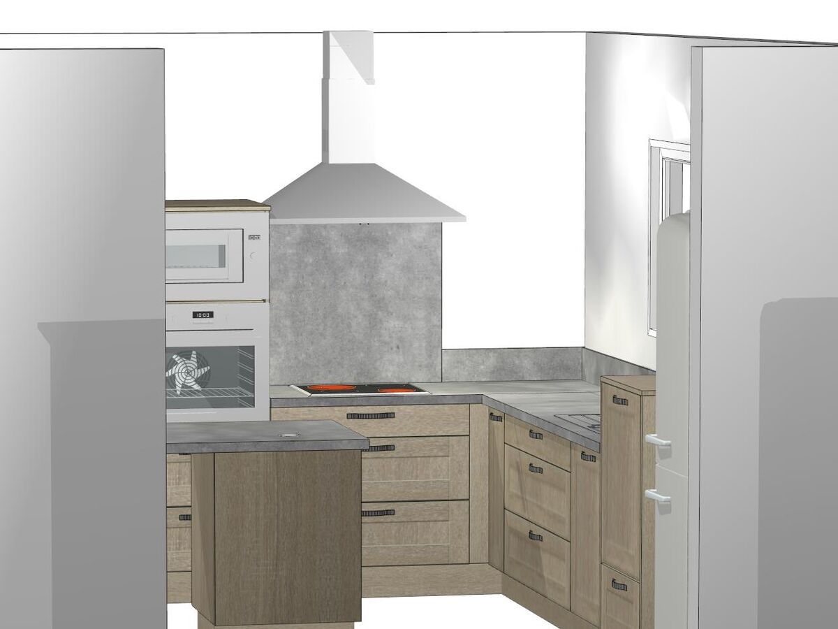 Cuisine avant-après sur mesure Trend + Chêne timber