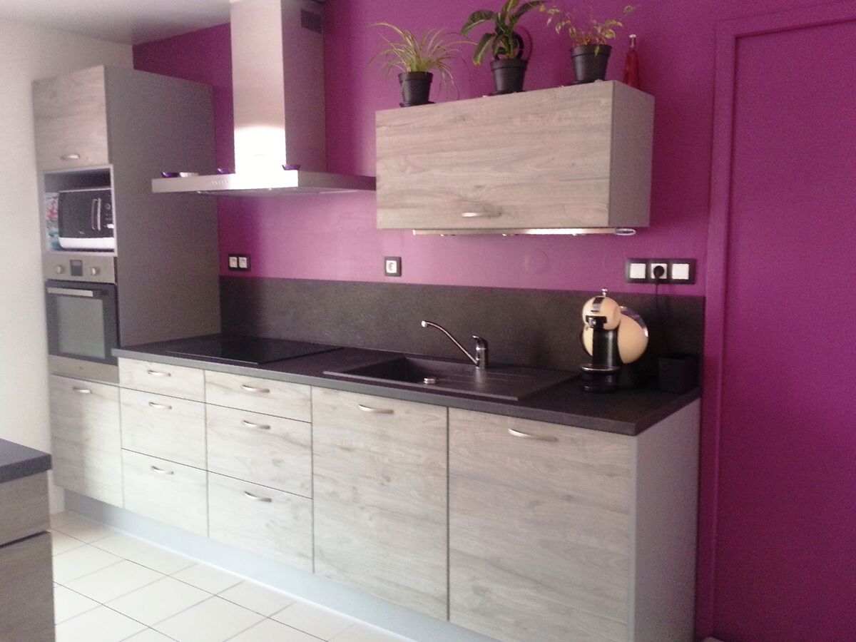 Cuisine avant-après sur mesure Label Chêne Sable Synchrone