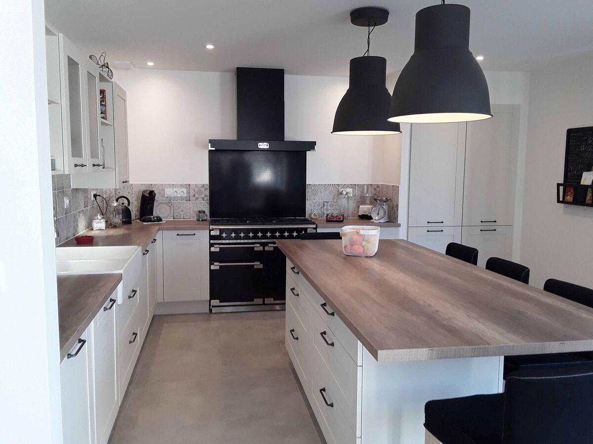 Rénovation cuisine sur mesure Trend Cube Pannacotta mat