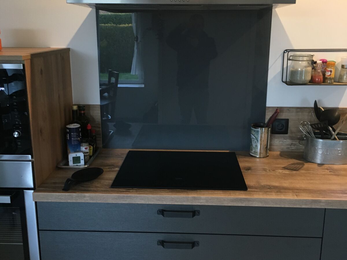 Cuisine avant-après sur mesure Label Métal Brossé