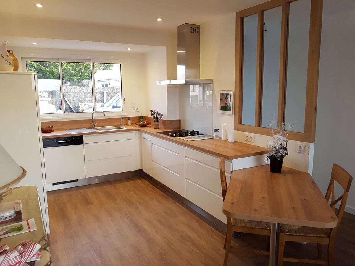 Rénovation cuisine équipée sur mesure Pure Blanc Brillant