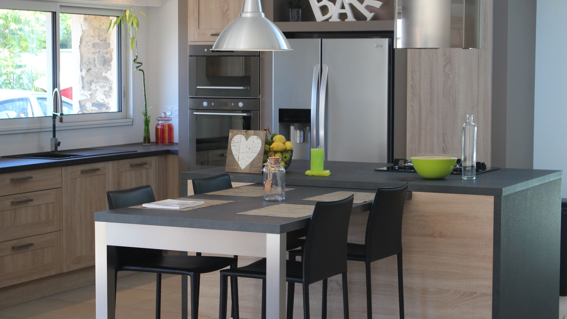 Cuisine équipée sur mesure Trend Cube Chêne timber