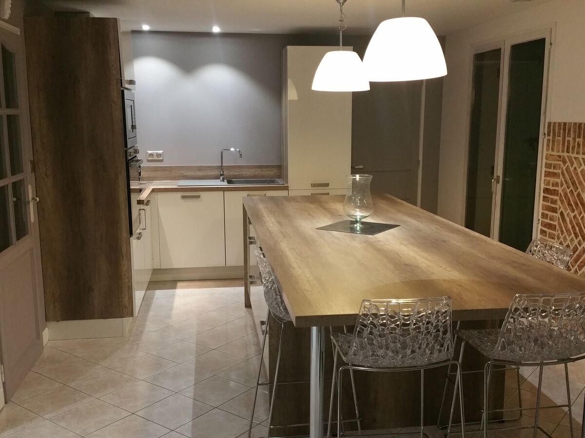 Cuisine équipée sur mesure Light Blanc brillant