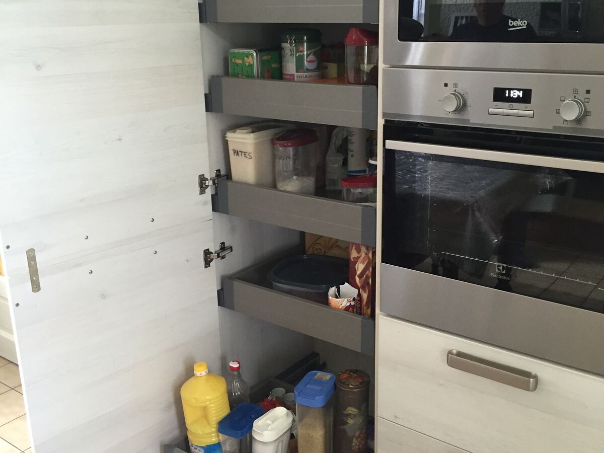 Cuisine avant-après sur mesure Trend + Artic wood