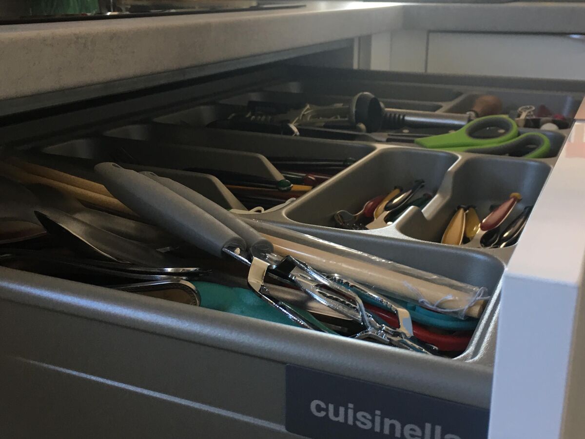 Cuisine avant-après sur mesure Light Blanc Brillant