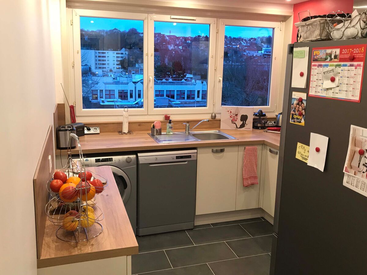 Cuisine avant-après sur mesure Trend Pannacotta Mat