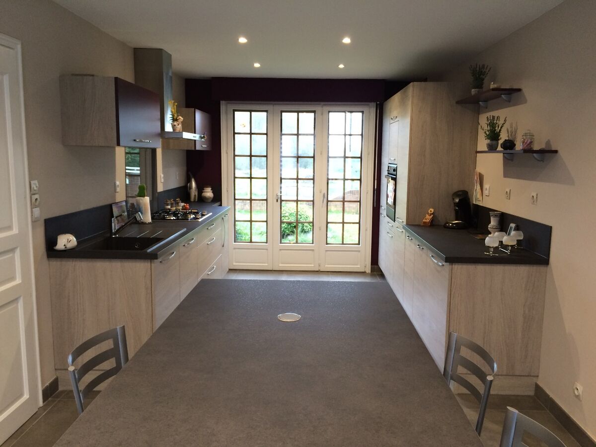 Cuisine équipée sur mesure Label Chêne Sable Synchrone