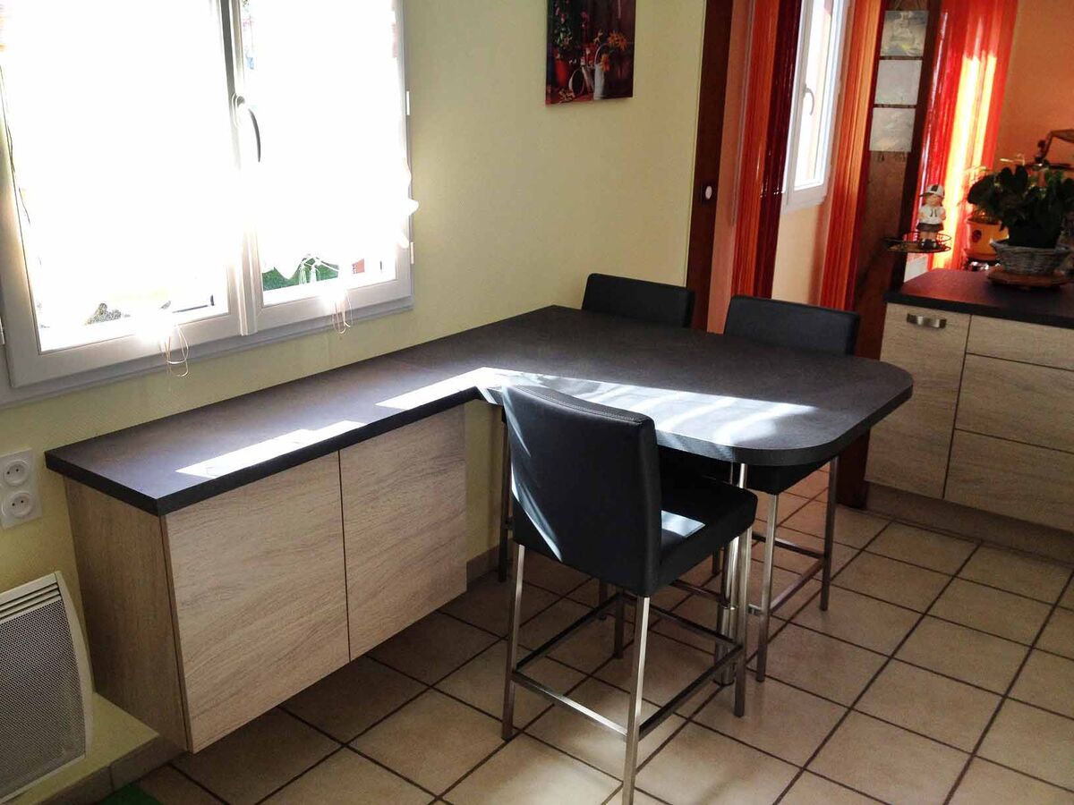 Cuisine avant-après sur mesure Trend + Artic wood